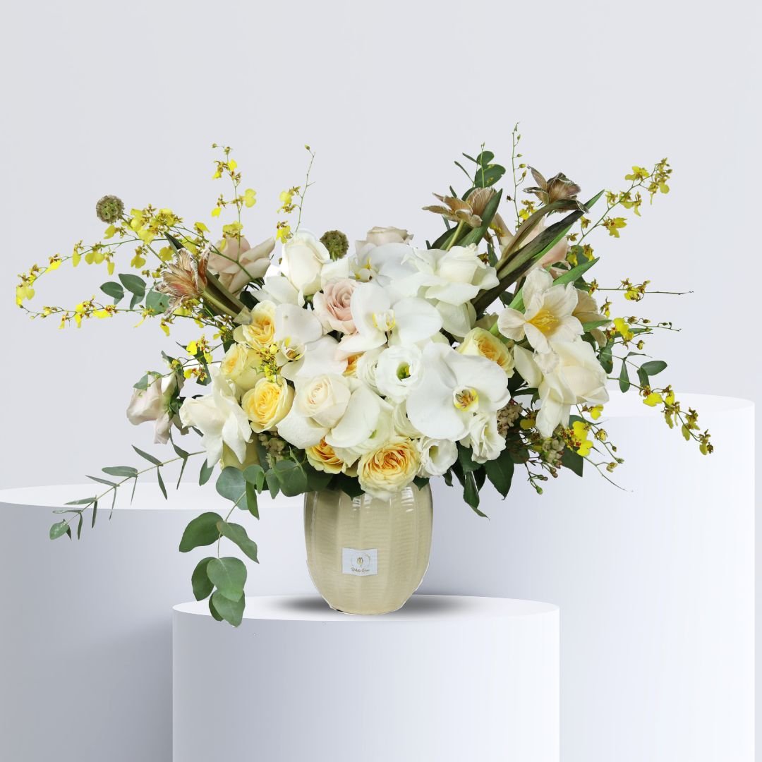 Exquisite Blooms Arrangement - Elegant Vase Display