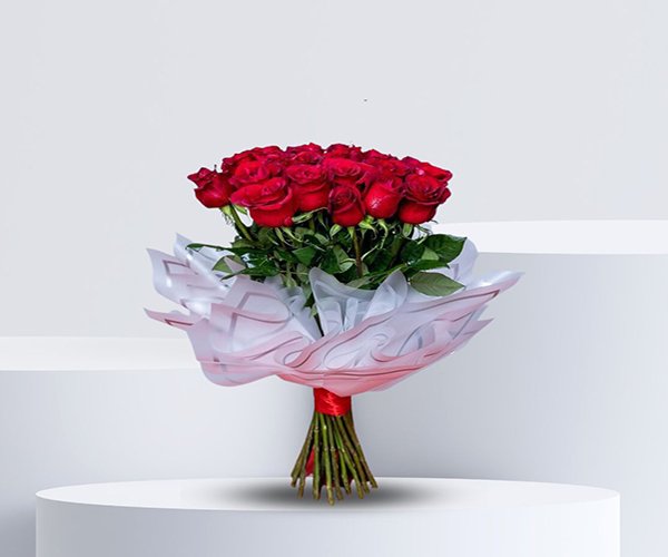 Dancing Rose Bouquet - Graceful Long-Stemmed Elegance