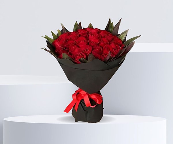 Eternal Red Roses Bouquet - 50 Roses