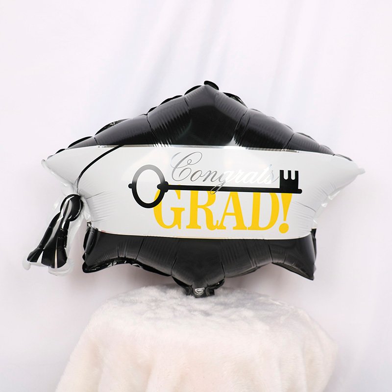 Key to Success Balloon - Graduation Cap Helium Balloon