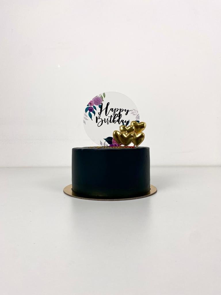 Classic Black Half KG Cake - Elegant and Delicious Treat