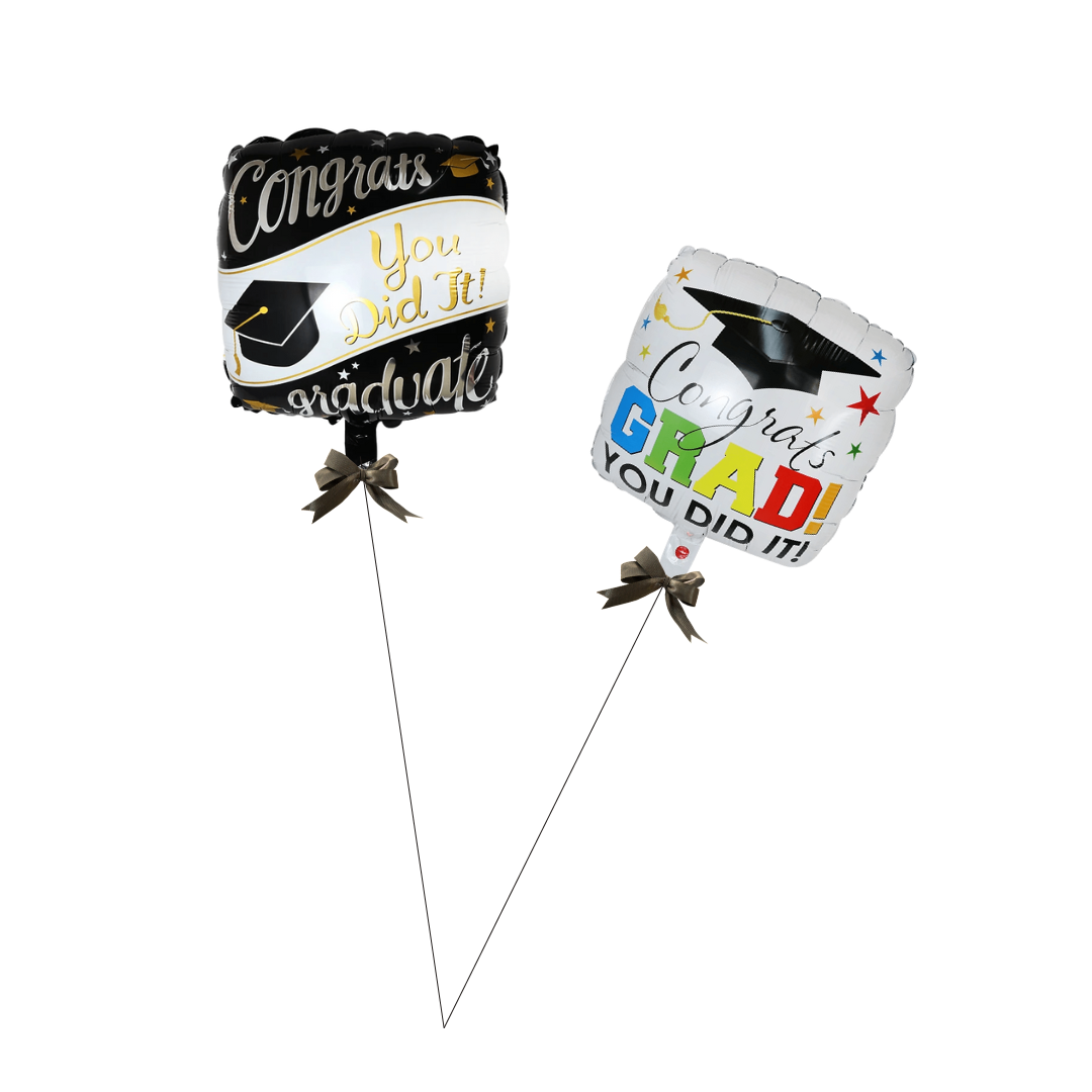 Set of 2 Graduation Balloons - Helium-Filled Celebration
